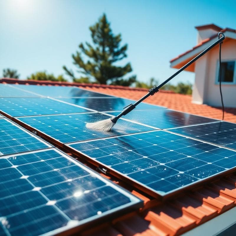 Zonnepanelen reinigen